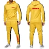 New Fashion Men Claas Tractor Agriculture Tracksuit Hoodie Solid Color Hooded Pullover+Pants Comfortable Casual Sportswear Sets 5