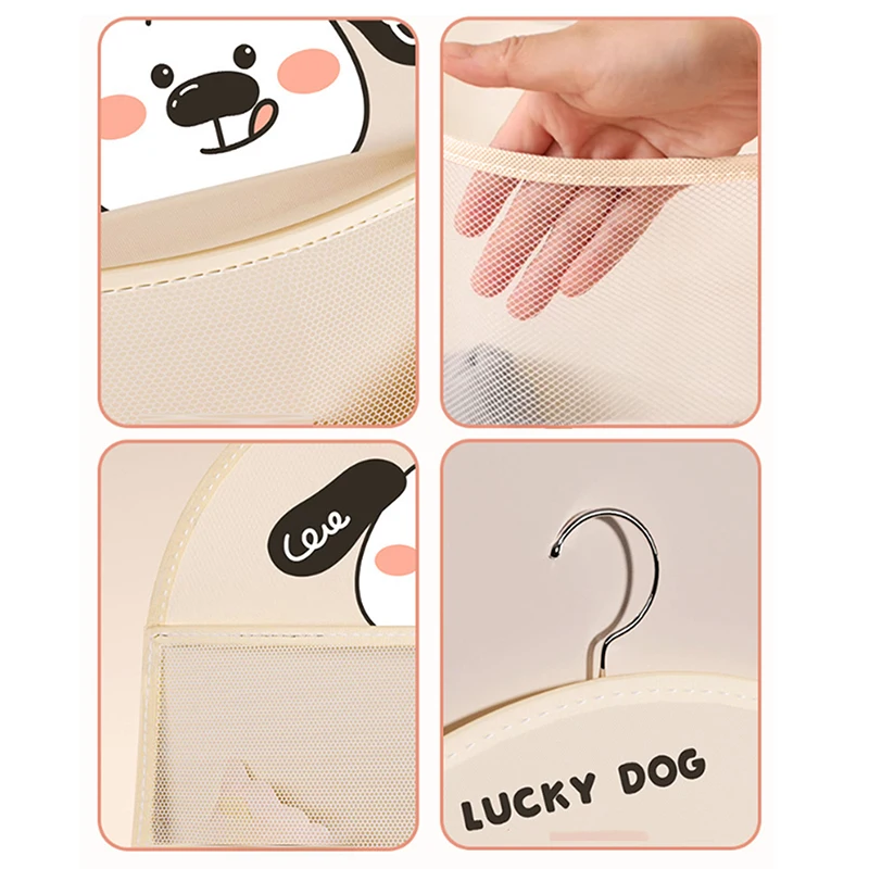 1/2/3Layer Storage Mesh Bag Save Space Underwear Socks Storage Bag Breathable Wardrobe Organizer With Clothes Hanger