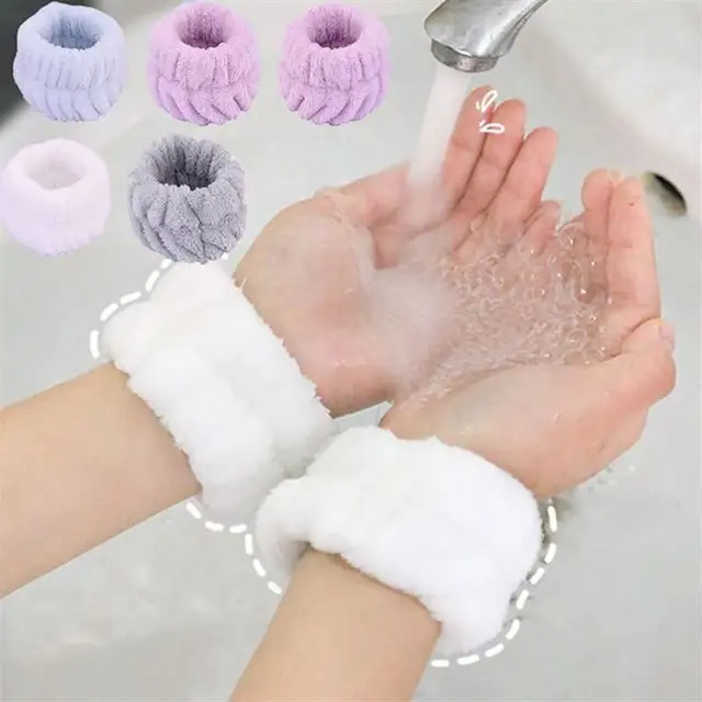 Csuklómosó Öv Puha Mikroszálas Törülköző Csuklószalagok Mosáshoz Az Arcvíz Felszívódása Mosás Megakadályozza A Nedvesség Sávját