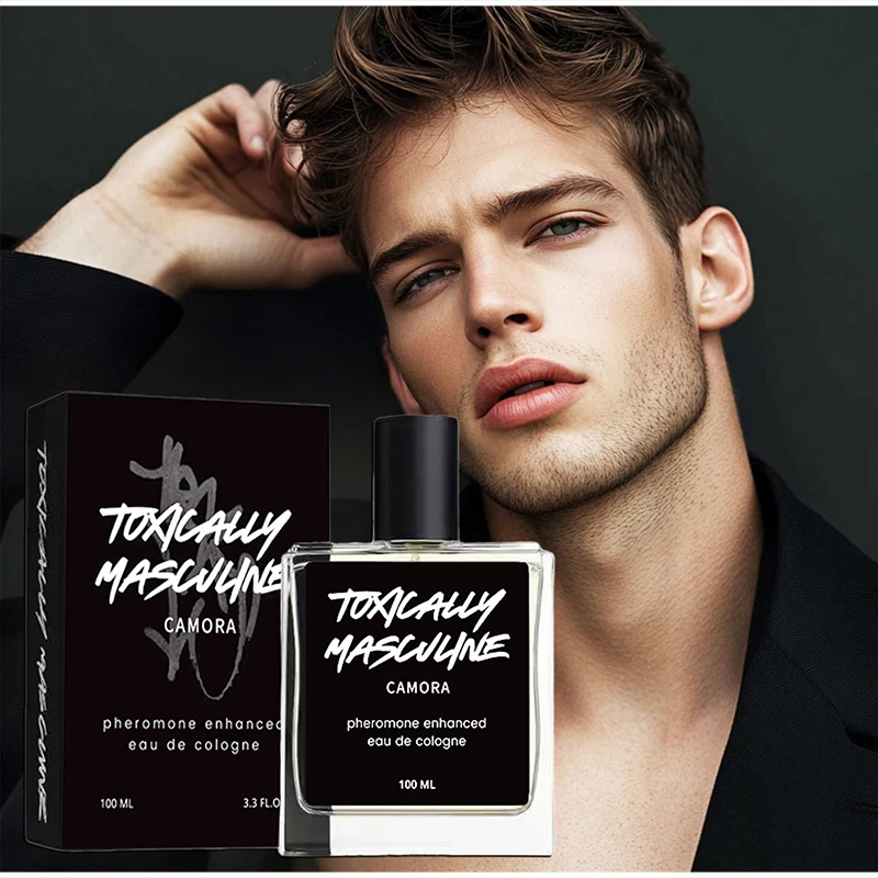 Eau de Cologne arricchita con feromoni, affascinante spray profumato da uomo, fragranza a base di pepe nero, lavanda, vetiver, muschio di quercia e legno di cedro._voghion.com