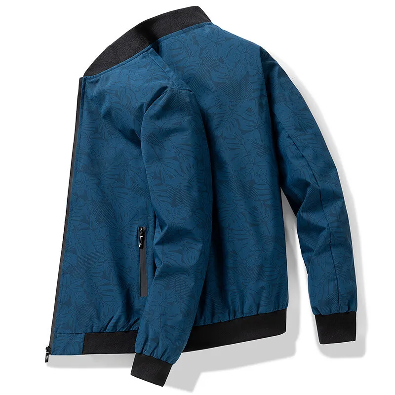 2023 Autumn Baseball Jacket for Men Printed Windbreaker Men Streetwear Fashion Slim Fit Spring Bomber Jacket Mens College Coat