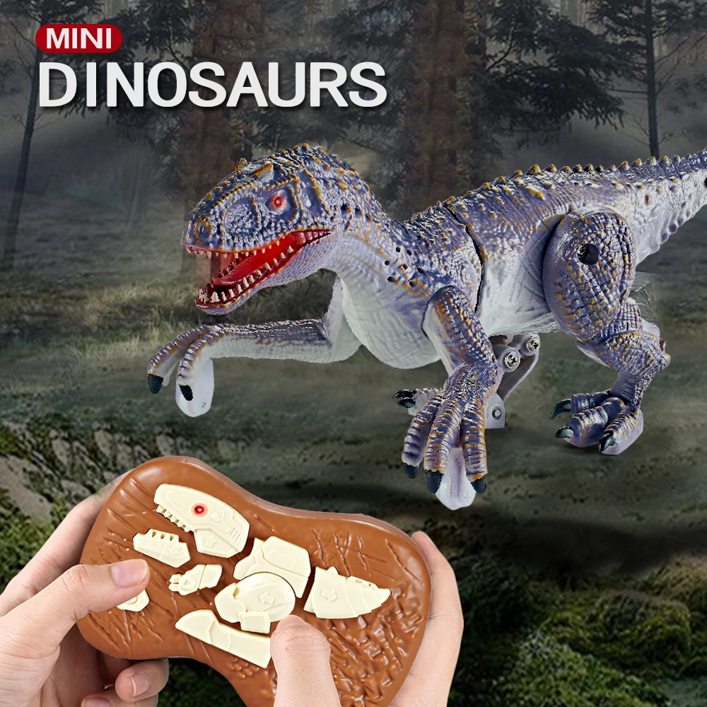 Electric Toy Remote Control mini Dinosaur Walking  Dinosaur Robot With Light Sound Electric Animal Toys Gift 5