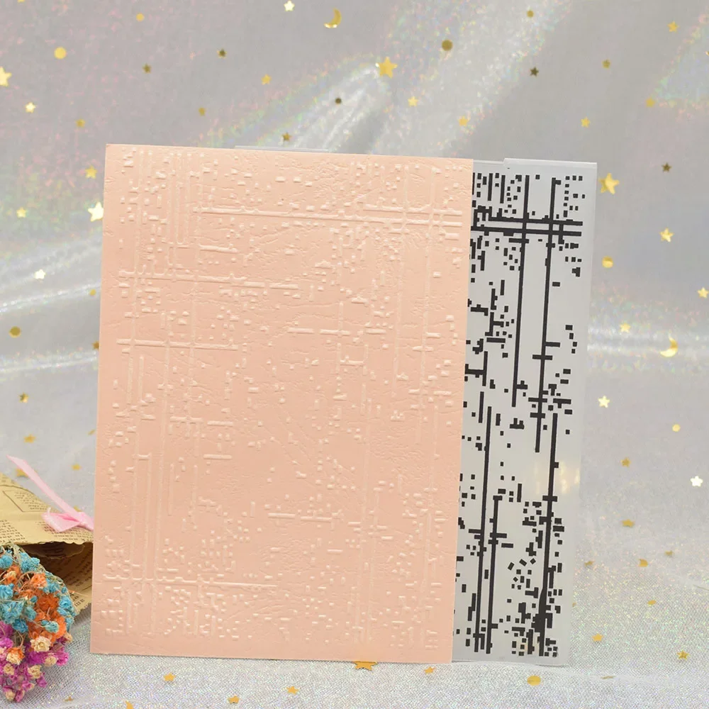 Mosaic Pattern 3D Embossing Folders For DIY Scrapbooking Paper Card Making Craft Plastic Template Stencil plastic embossing folder embossing folder