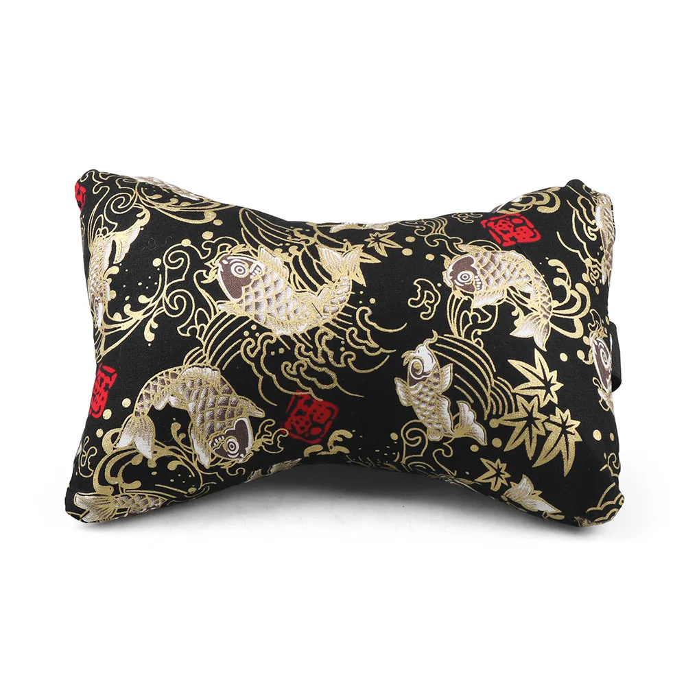 1PCS JDM Japanese Ukiyo-e Car Seat Head Neck Rest Pillow Car Cover Vehicular Pillow Seat Headrest Accessories