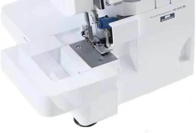 MO-80CB Free-Arm Serger Overlock Machine Adjust pressure to light medium and heavyweight fabrics
