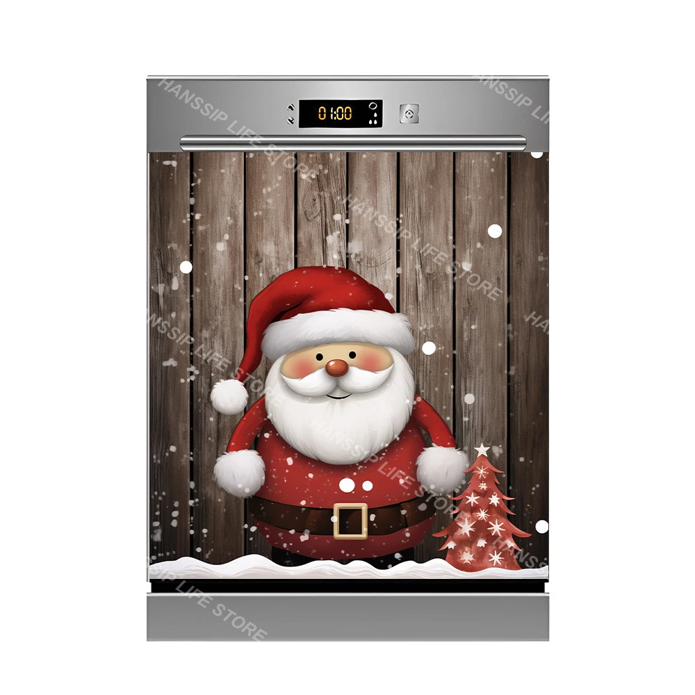 Creative Coffee Beer Mural Decal Dishwasher Sticker Waterproof Kitchen Renovation Water Splash Cabinet Dishwasher Cover