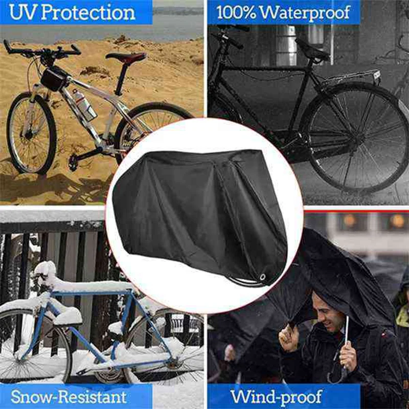 Bicycle Cover Bike Waterproof Snow Cover Rain UV Protector Dust For Scooter  Cycling Dustproof Cover Bike Accessories - AliExpress