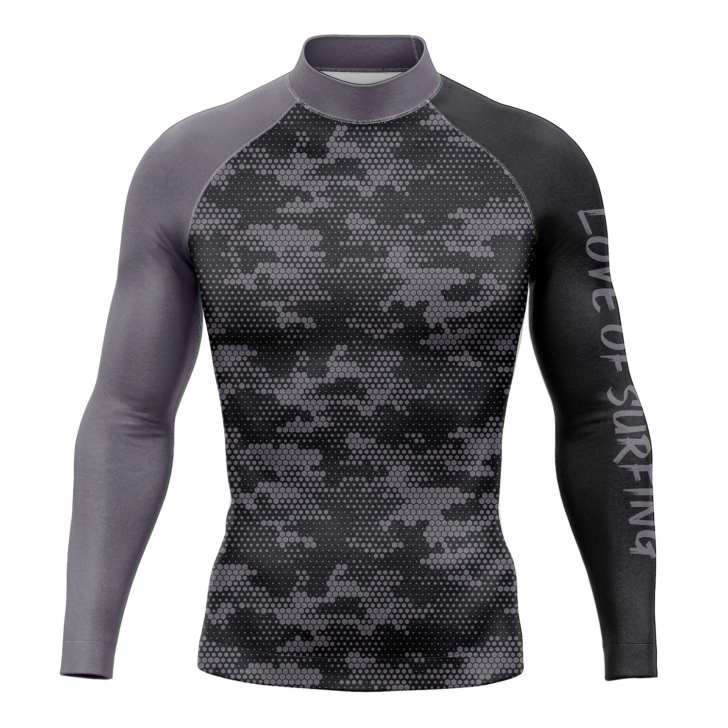 Love Of Surfing Men's Long Sleeve Surf Clothing Rash Guard High Breathable Quick Dry Swimming Shirts Beach Wear Camiseta Surf