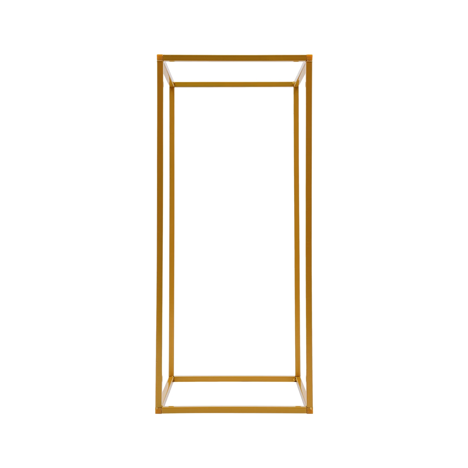 Goldener 2x2m Rahmen mit 2 Stück 26,5x26,5x60cm Blumenhaltern, Hochzeitsbogen, Hochzeitsständer, Dekoration für Party, Zeremonie, Veranstaltung – Detail 12