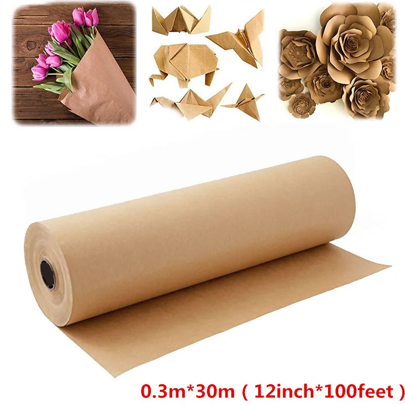 natural-brown-kraft-paper-roll-for-wedding-birthday-party-handmade-gift-wrapping-parcel-packing-art-craft-poster-decor-03m-30m