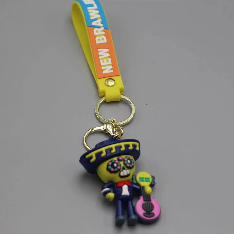 Brawl Anime Story Cartoon Keychains Cute Creative Keychains Accessories School Bags Dolls Car Pendants Small Gifts plush keychain key chain bunny keychain balloon dog keychain backpack decoration