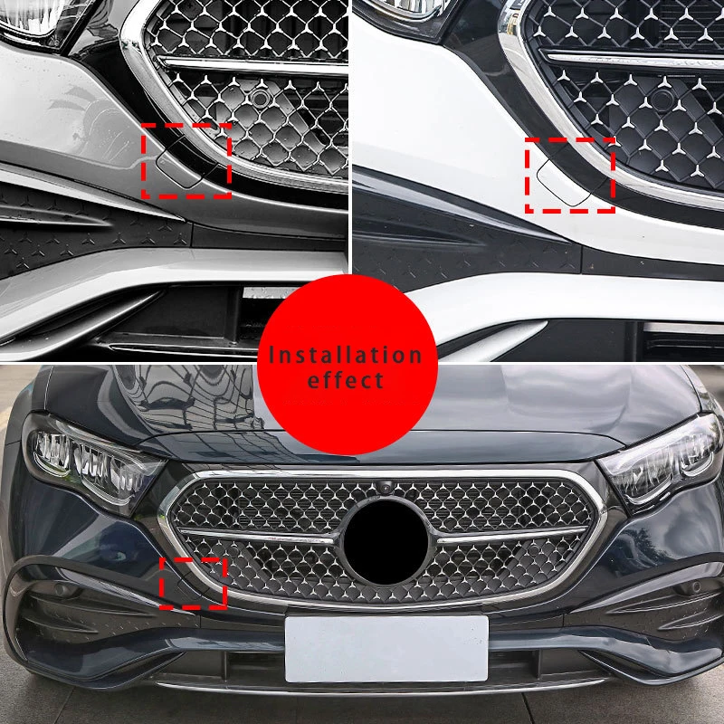 For Mercedes Benz E-Class Front Bumper Towing Hook Hole Cover W214 Front Bumper Towing Car Cover 2148853502 -