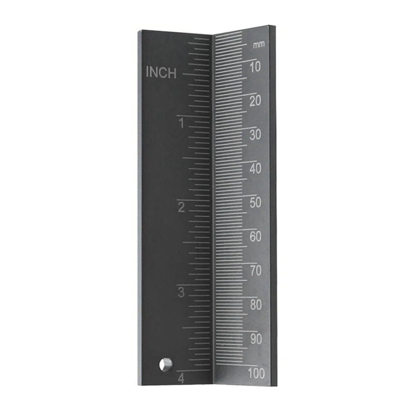 알루미늄 합금 임페리얼 톱날 높이 측정 눈금자, 내구성 있는 자석 목공 보조 도..