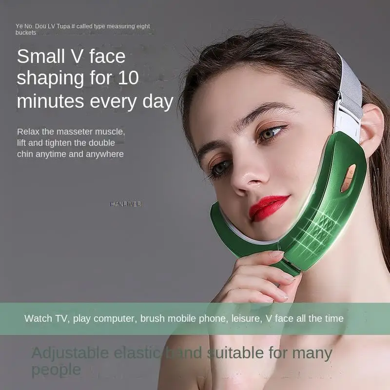 Double chin thin thin face artifact lift firming v face masseter artifact bandage massaging the beauty