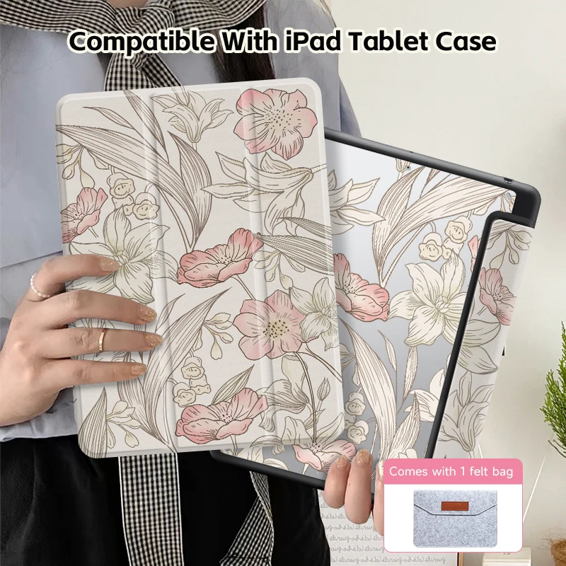 Transparent Acrylic iPad Cover with Double-Sided Printing and Optional Accessories Set