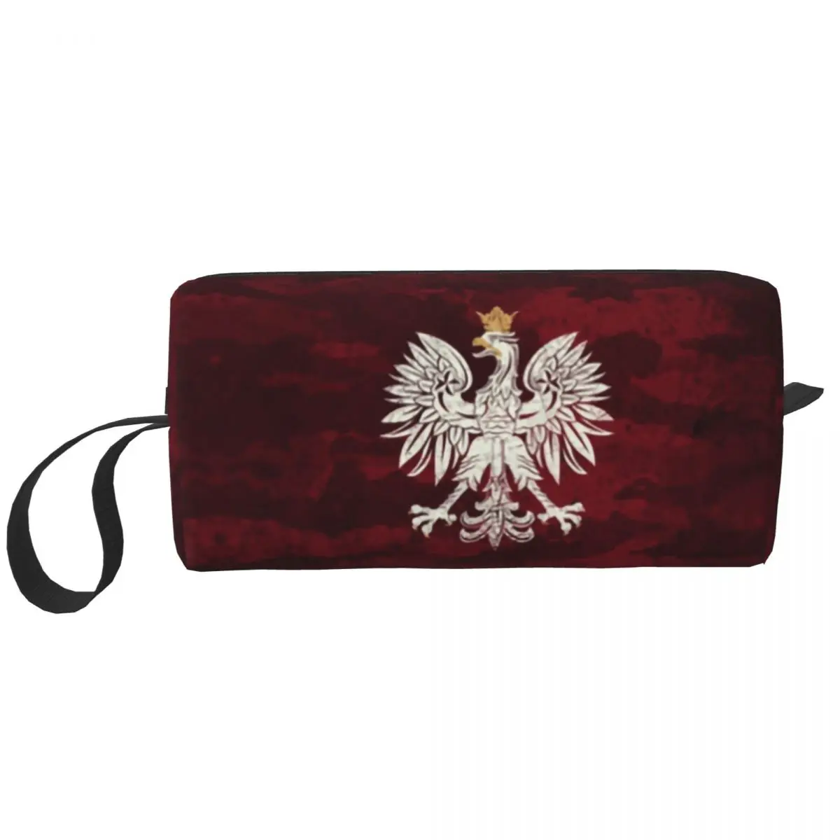 

Poland Vintage Coat Of Arms Makeup Bag Women Travel Cosmetic Organizer Cute Polska Polish Eagle Storage Toiletry Bags