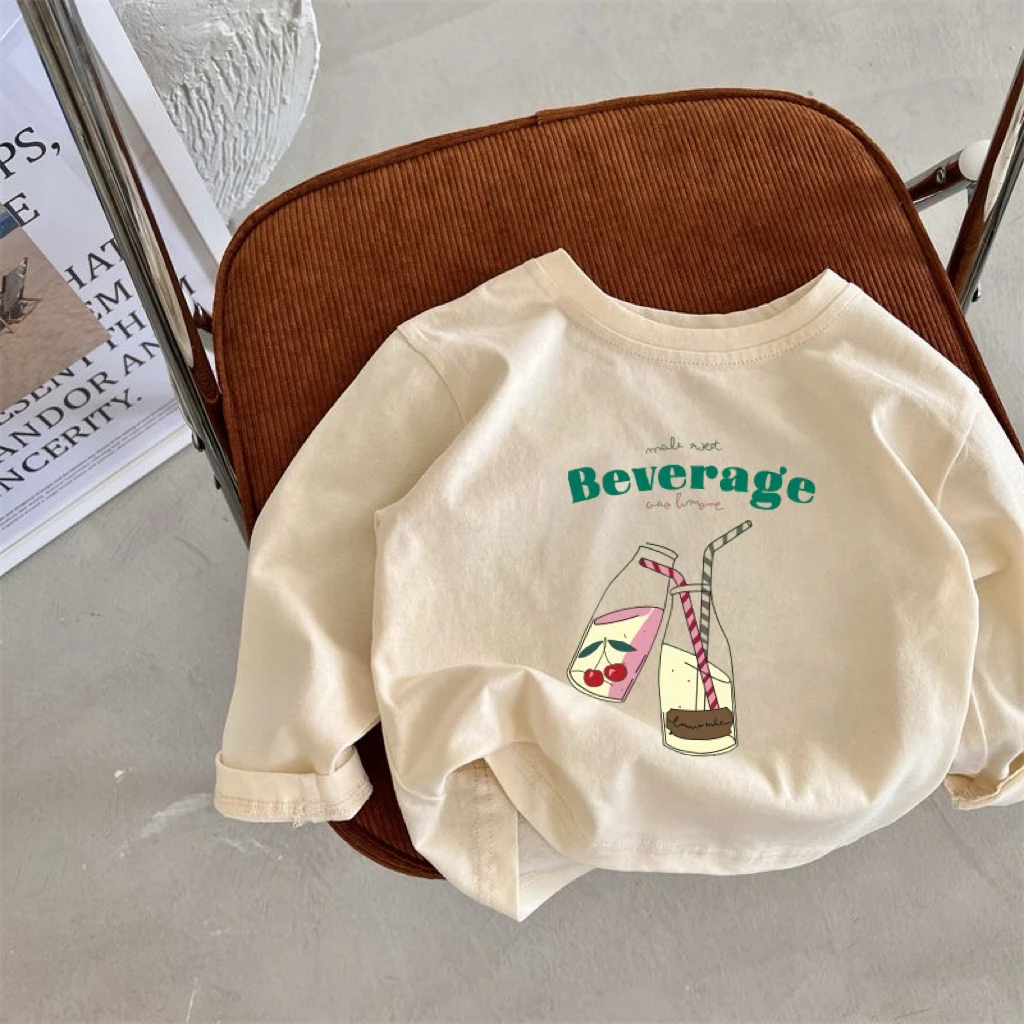 Kids Long Sleeve T-shirts for Spring and Autumn