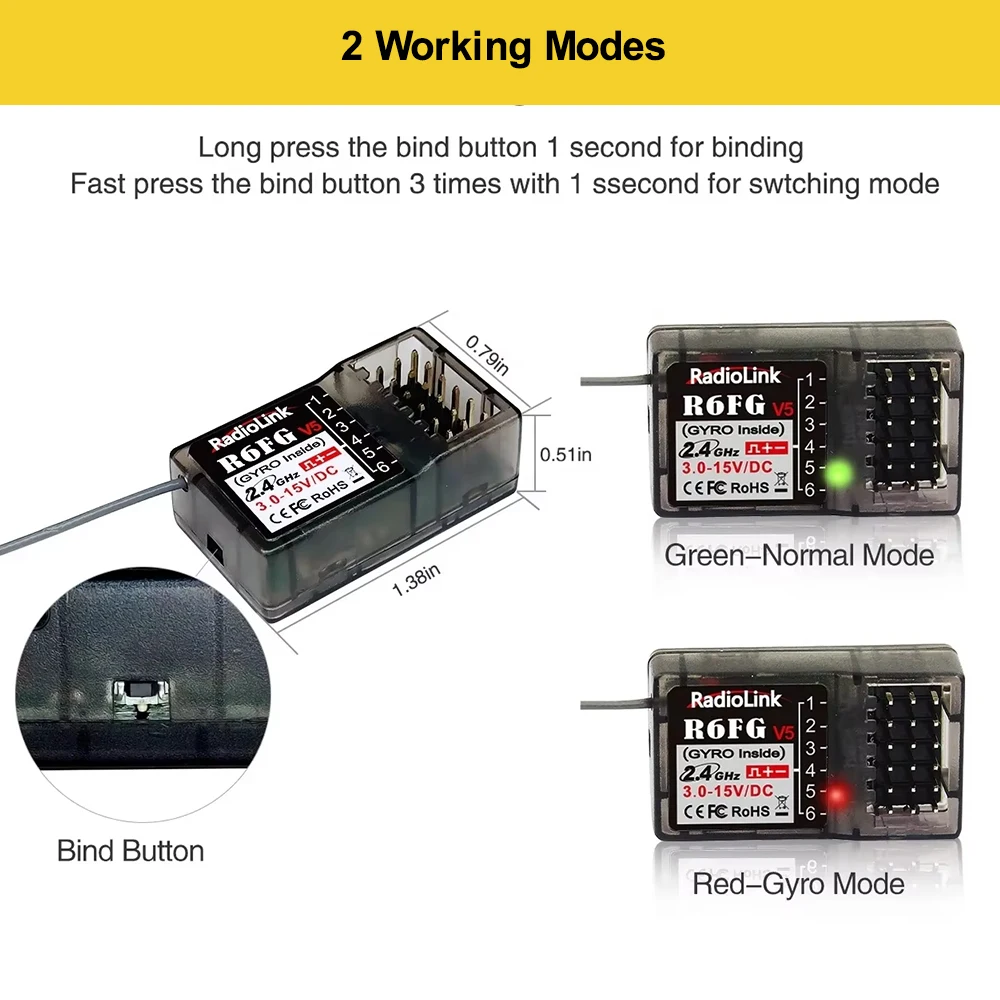 Ensemble de récepteurs Flysky R12DS, R9DS, R8EF, R8SM, R6F V4, R7FG pour radiocommande RC