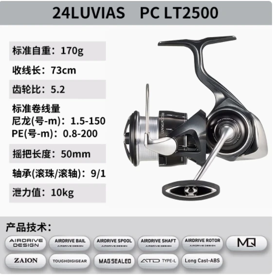 New 2024 Original Saltwater Spinning Fishing Reel DAIWA