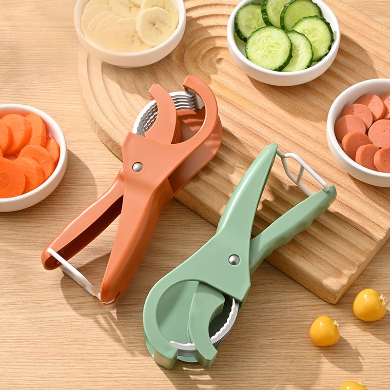 Stainless Steel Fruit and Vegetable Slicer God Ham Sausage Slicing Fruit Salad Divided Cut Melon God Kitchen Supplies