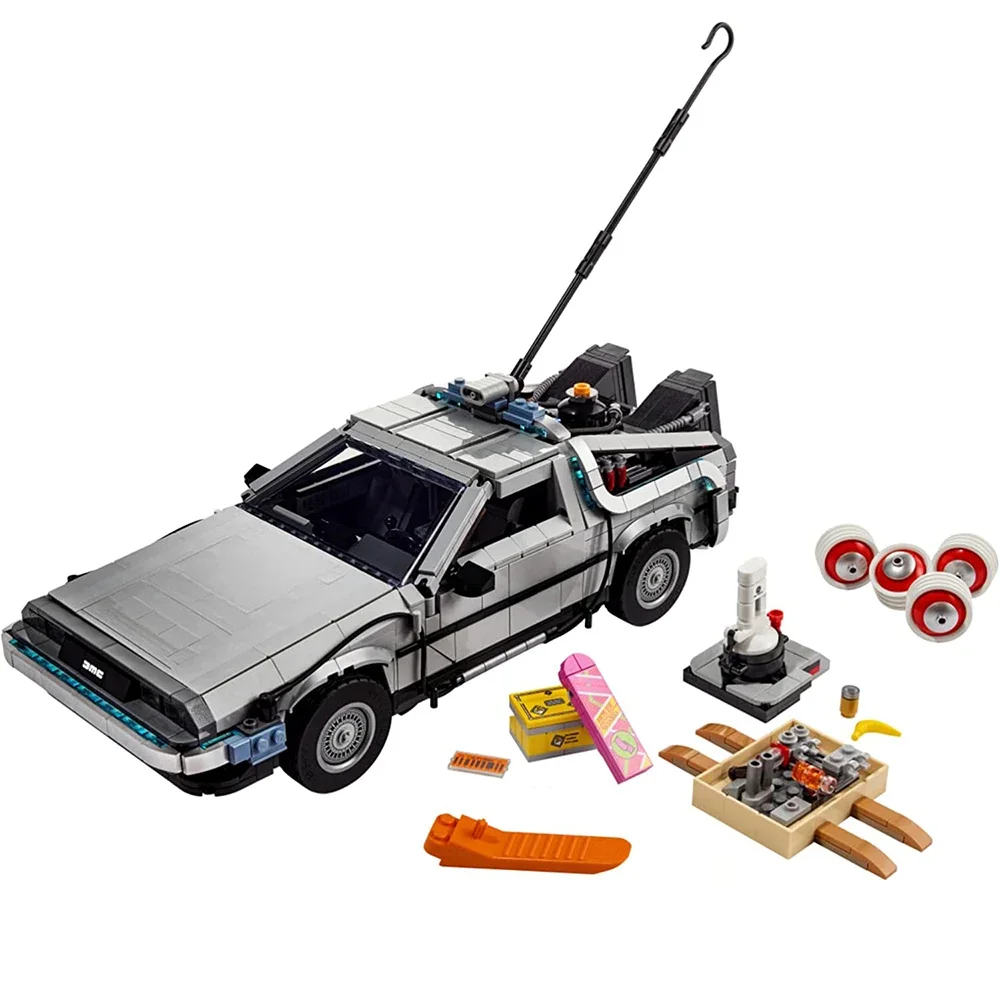 Back to the Future 타임머신 호환 10300 빌딩 블록, 테크니컬 자동차 벽돌, 어린이용 장난감, 선물, 신제품