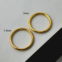 1.5/2.5/2mm Rounded Thin Rings for women stainless steel Gold Silver Color Stackable Circle minimalist Jewelry Size 5 6 7 8 9 10 2