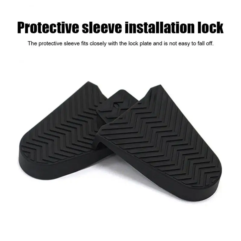 1 Pair Bike Pedal Cleat Cover Protective Riding Shoes Rubber Protective Self Lock Protector For