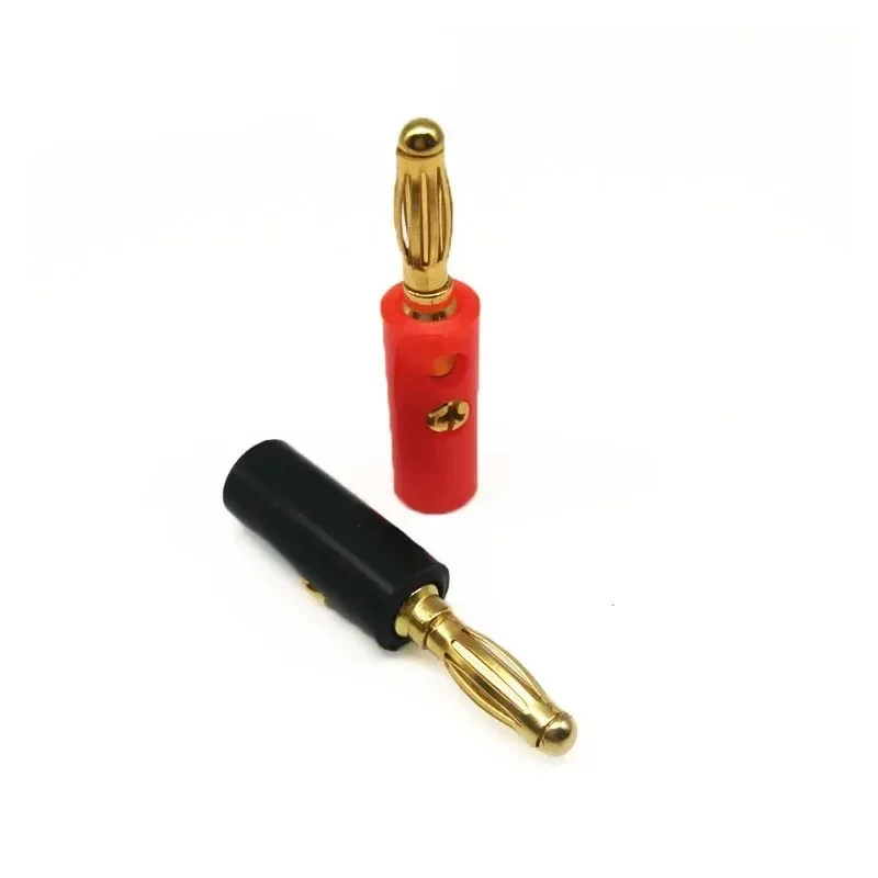 10 Stück 4 mm vergoldete Laternentyp-Bananenstecker, Audio-Anschlüsse, verschraubte, stapelbare Klinkenstecker, lötfreie Lautsprecherkabelstopfen – Detail 7