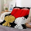 Cute Bubu and Dudu Series Blanket Cartoon Print Kids Warm Flannel Soft Comfortable Home Travel Blanket Bed Blanket Birthday Gift 4