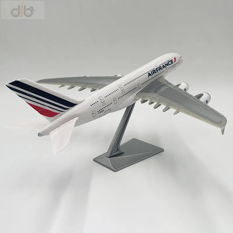 Avion Jouet Airbus A380 En Métal - Modèle Miniature Blanc, Pour Collection Ou Jeu Enfant (à Partir De 3 Ans)