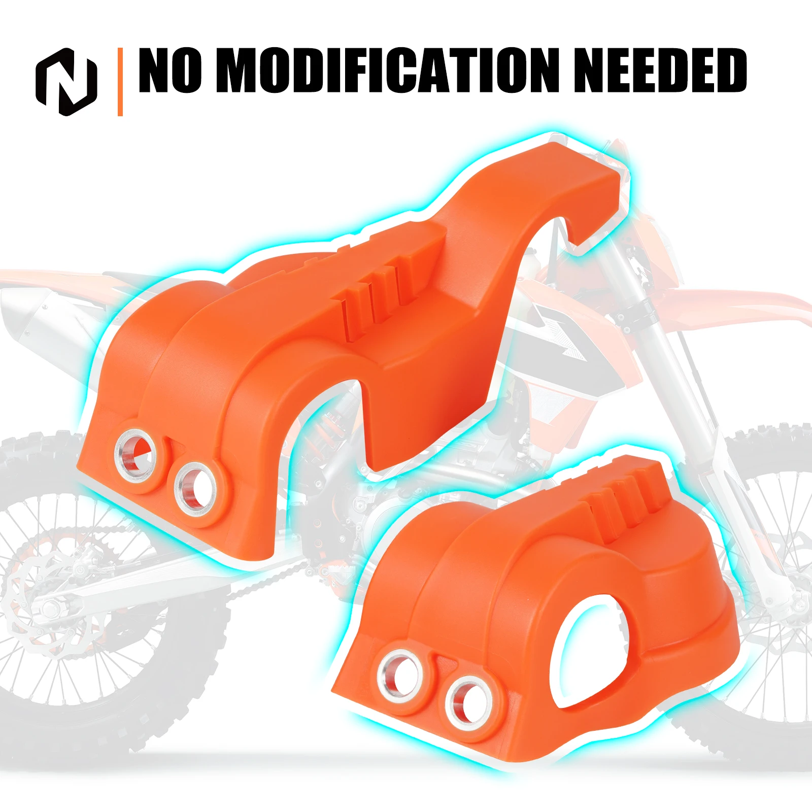 NICECNC Für KTM EXC 300 2016-2024 Motorrad Gabel Unten Schuh Schutz Für KTM EXC 380 EXC-F 350 SX 125 SXF 450 XC XCF XCW TPi 6D – Detail 7