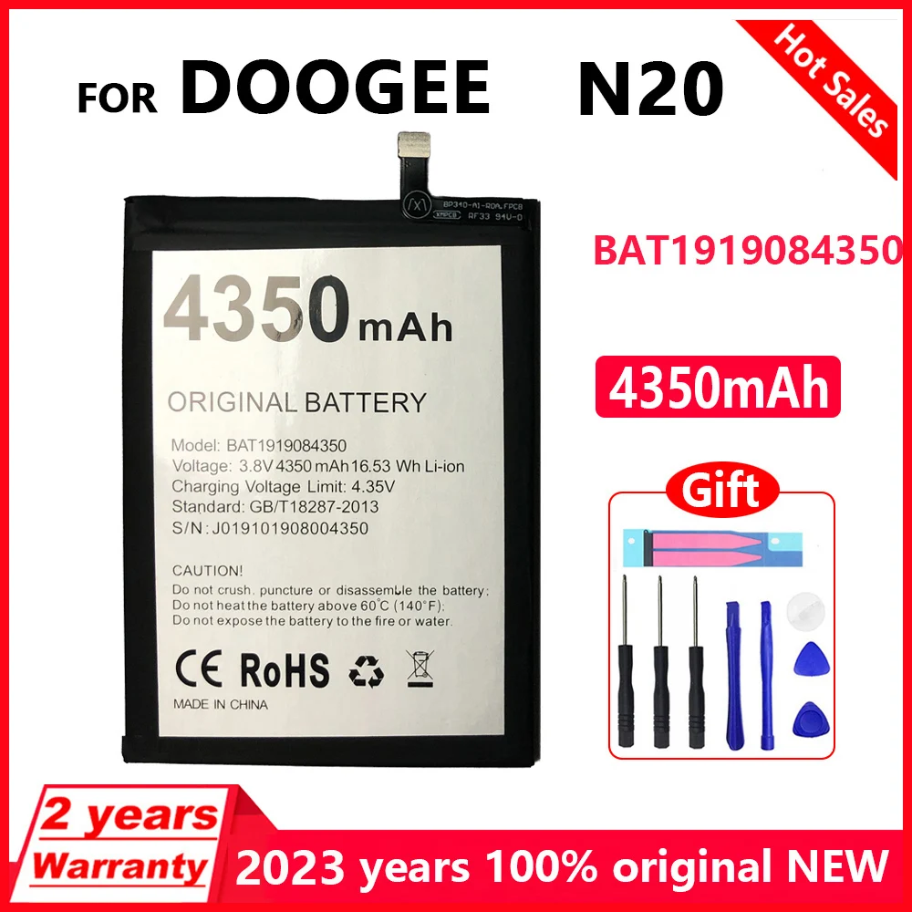

New Original 4350mAh BAT1919084350 Battery For Doogee N20 Phone High Quality Replacement Parts Batteries With Free Tools