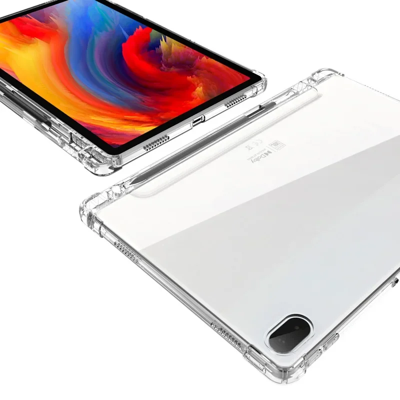 Capa Pencil Solt para Lenovo Legion Y700 Xiaoxin Pad Pro Capa para Tablet Transparente Macio Canto do Air-bag Suporte para Caneta 11.2 11.5 12.6 Plus - Imagem 5