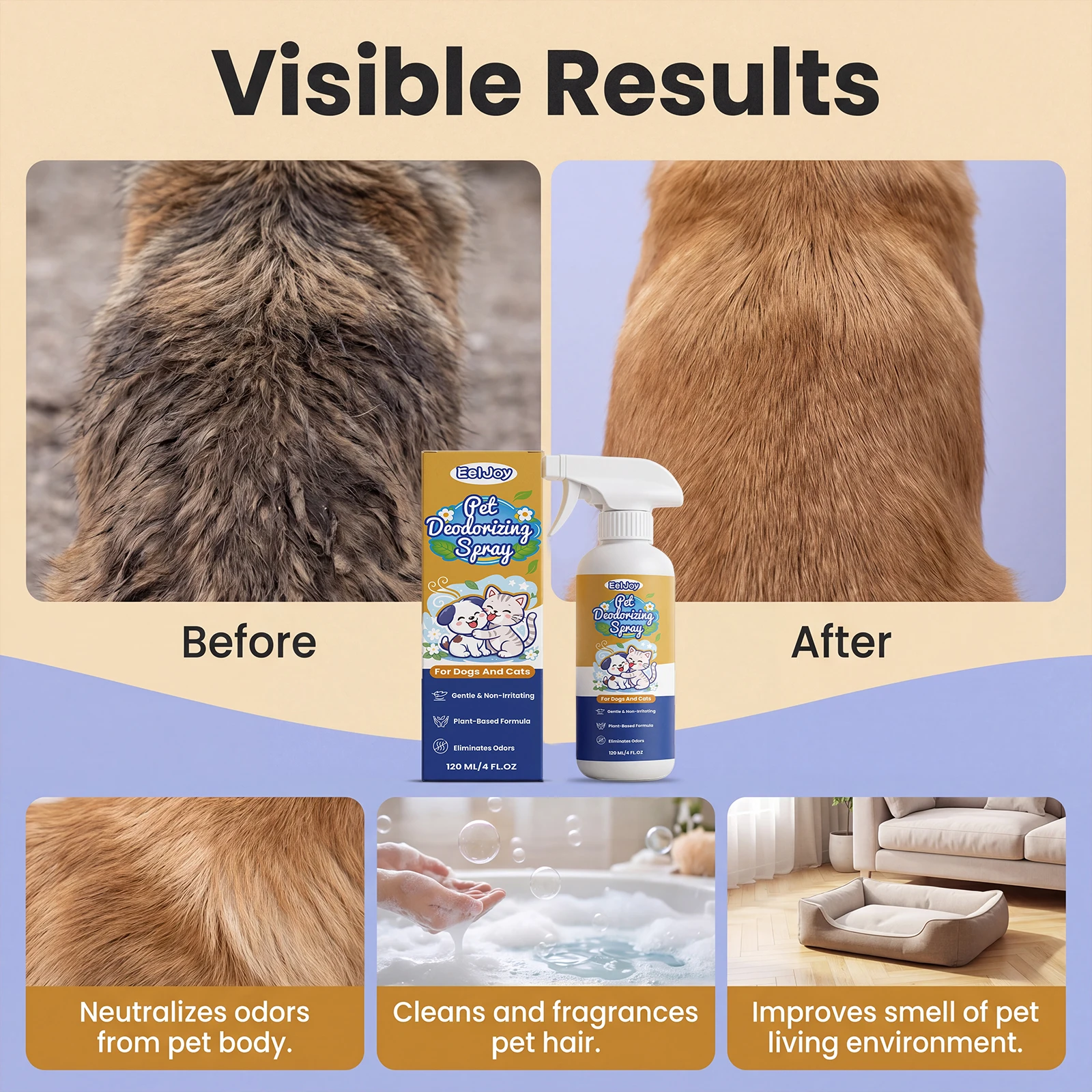 Spray Deodorante Professionale per Animali Domestici - immagine 4