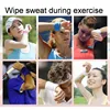 Towel Sweat Bands Set For Men Women Basketball Yoga Headband Tennis Wristbands Sport Gym Running Volleyball Wrist Wrap Sweatband 4