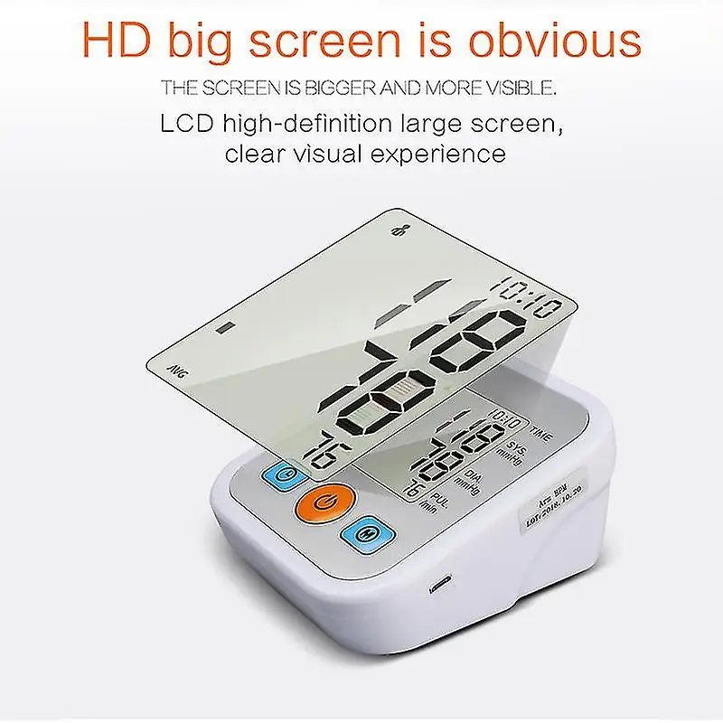 Blood Pressure Monitor Digital Sphygmomanometer Bp Monitors Electronic Tonometer Arm Cuff BPM Tensiometer