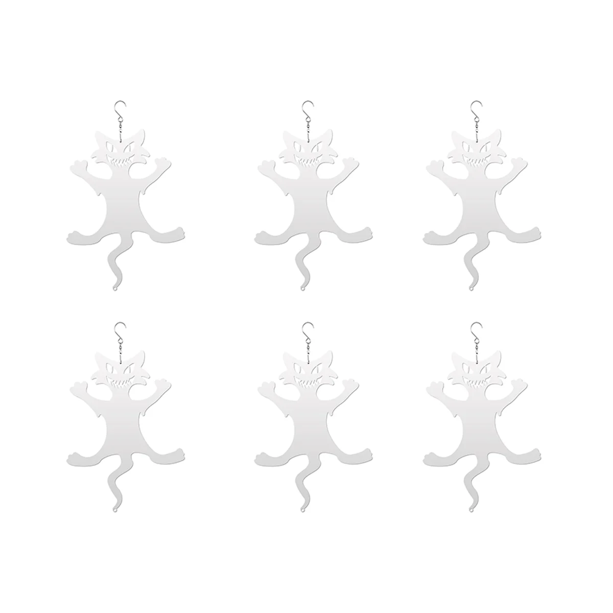 

6Pack 8 Inch Sublimation Wind Spinners Blanks Hanging Wind Spinners Hallowmas Day for Indoor Outdoor Garden Decoration A