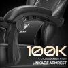 Dowinx Gaming Chair with Pocket Spring Cushion, Ergonomic Game Chair with Massage Lumbar Support and Footrest for Adults 5