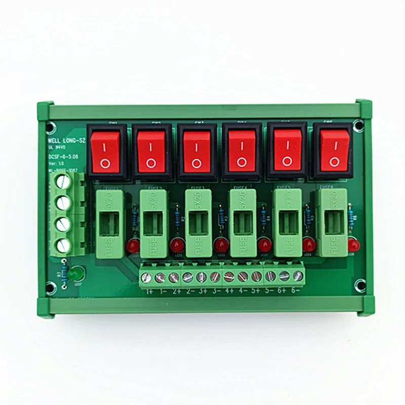 DC Power Splitter Module DIN Rail Mount Power Distribution Strip With ...