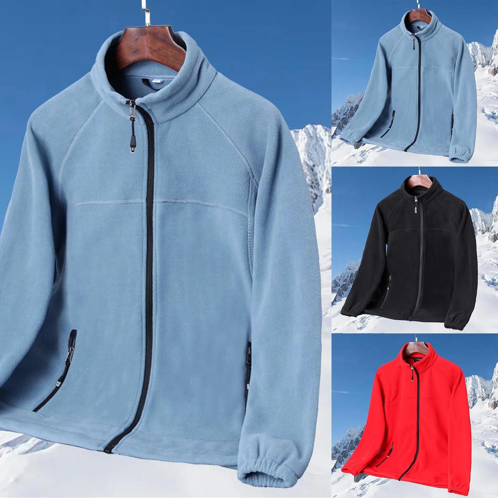 

Outdoor Thickened Padded Fleece Jacket Women's Warm Double Shaker Jacket Ladies Lightweight Winter Jacket