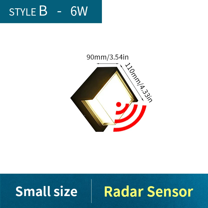 B 6W(with Sensor)
