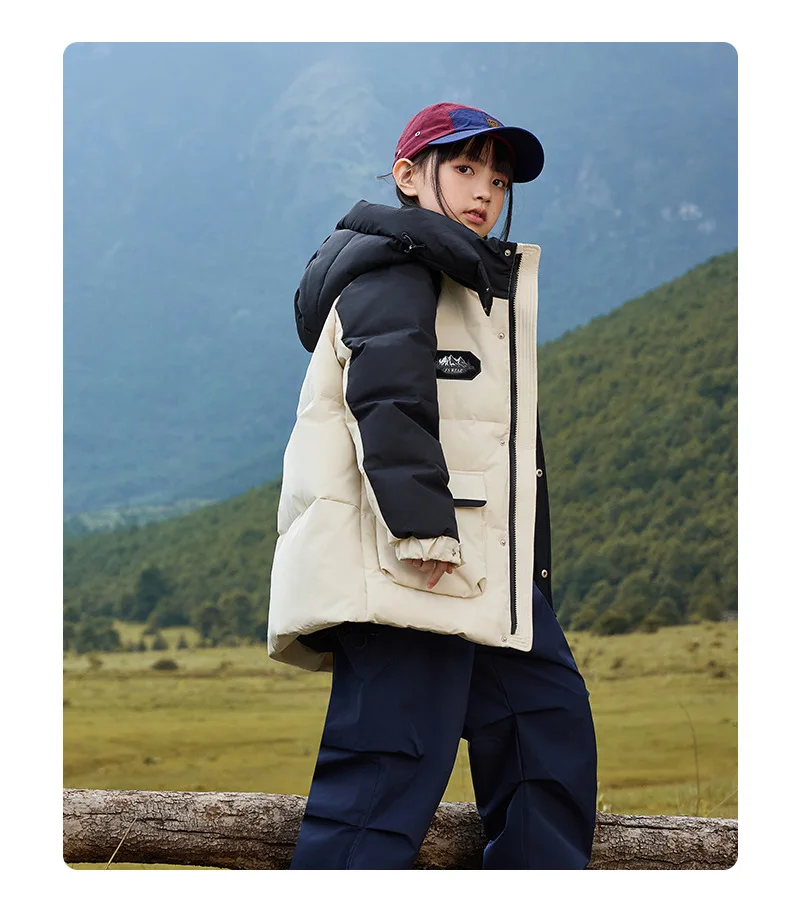 OLEKID 2025, Russland Winter Kinder Daunenjacke mit Kapuze, dicke warme Daunenjacke für Teenager, 5–14 Jahre, Kinder, Jungen, Parka, Oberbekleidung – Detail 19