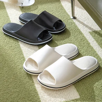 ⁦Summer Slippers EVA Bath Sports Slides Unisex Sneaker Women Flip-flop Indoor Sandals Loafer Tапочки Zapatillas шлепанцы мужские⁩ – תמונה ⁦5⁩