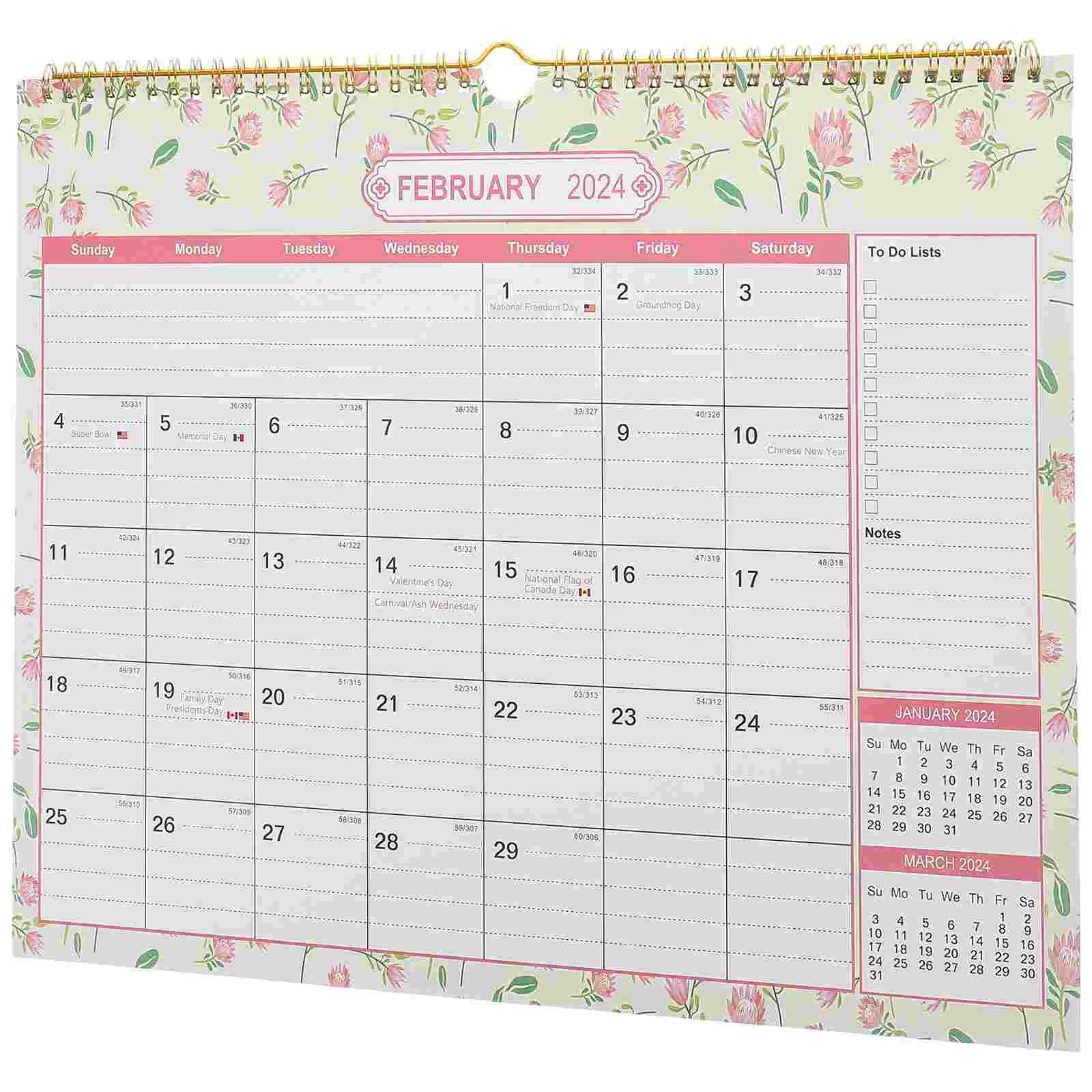 

2024 Wall Calendar Hanging 2025 Turn The Page Room Daily Use Monthly for Office Paper Appointment Dating Holiday