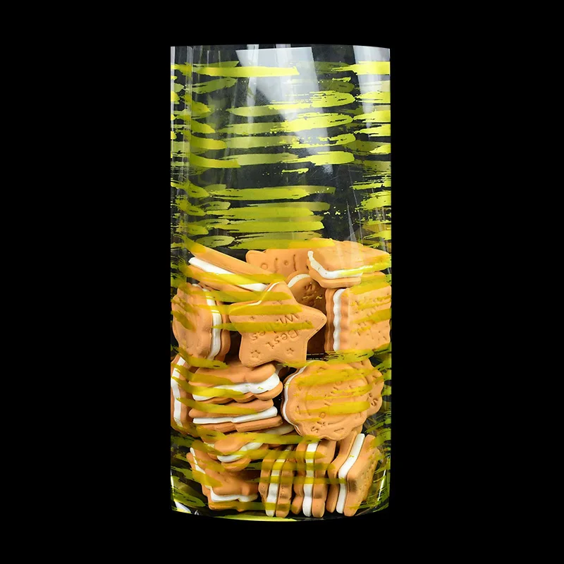 50 Stück goldene weiße Punkte Zellophanbeutel durchsichtige Opp-Plastiktüten für Süßigkeiten, Lutscher, Kekse, Verpackung, Verpackung, Hochzeit, Party, Geschenkbeutel – Detail 15