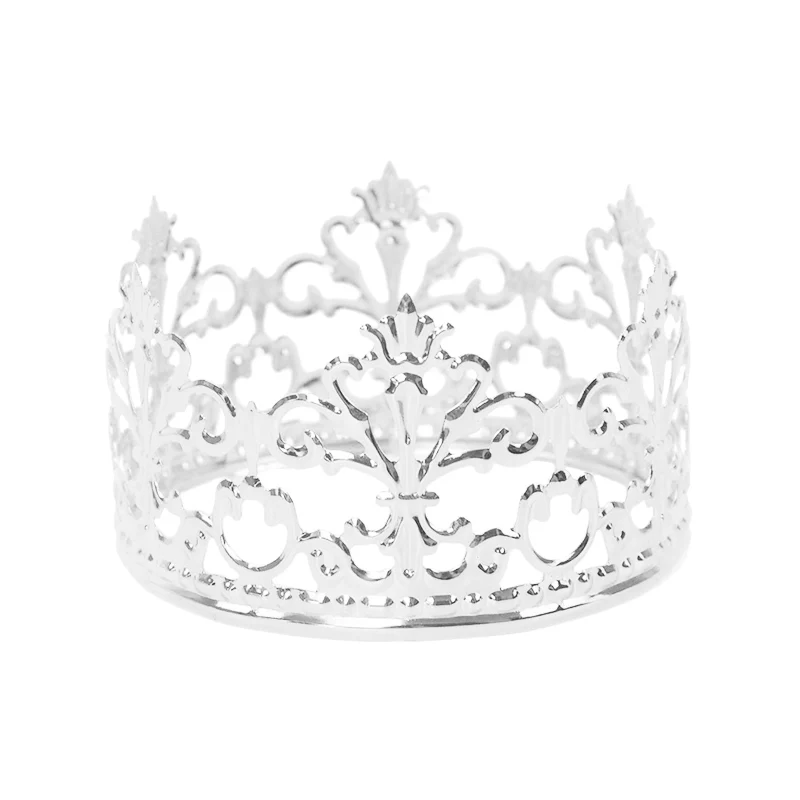 Gold Silber Hohl Königin Krone Kuchen Topper Elegante Hochzeit Kuchen Topper Prinzessin Alles Gute Zum Geburtstag Party Dessert Dekoration Lieferungen – Detail 10