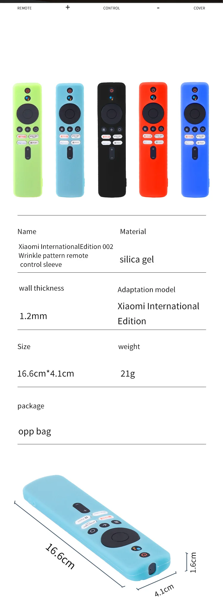 1 PC leuchtende Silikon-Fernbedienungshülle für Xiaomi TV Box S (2. Generation), schützende Steuerabdeckung aus Silikon – Detail 10
