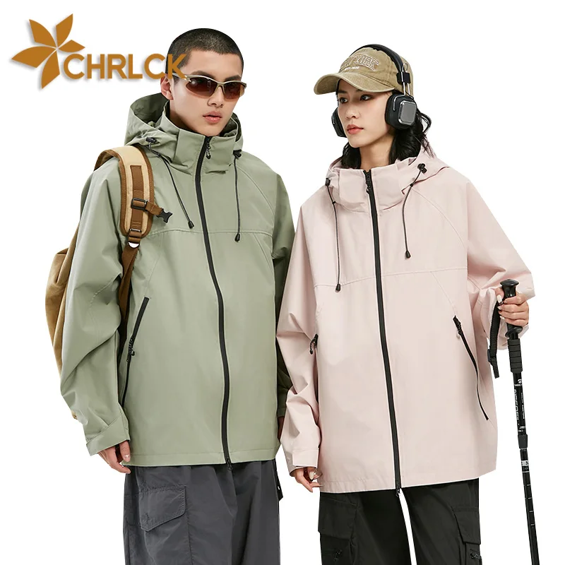 Men's hiking jacket CHRLCK waterproof autumn windbreaker outdoor warm camping trekking fishing jacket windproof coats women