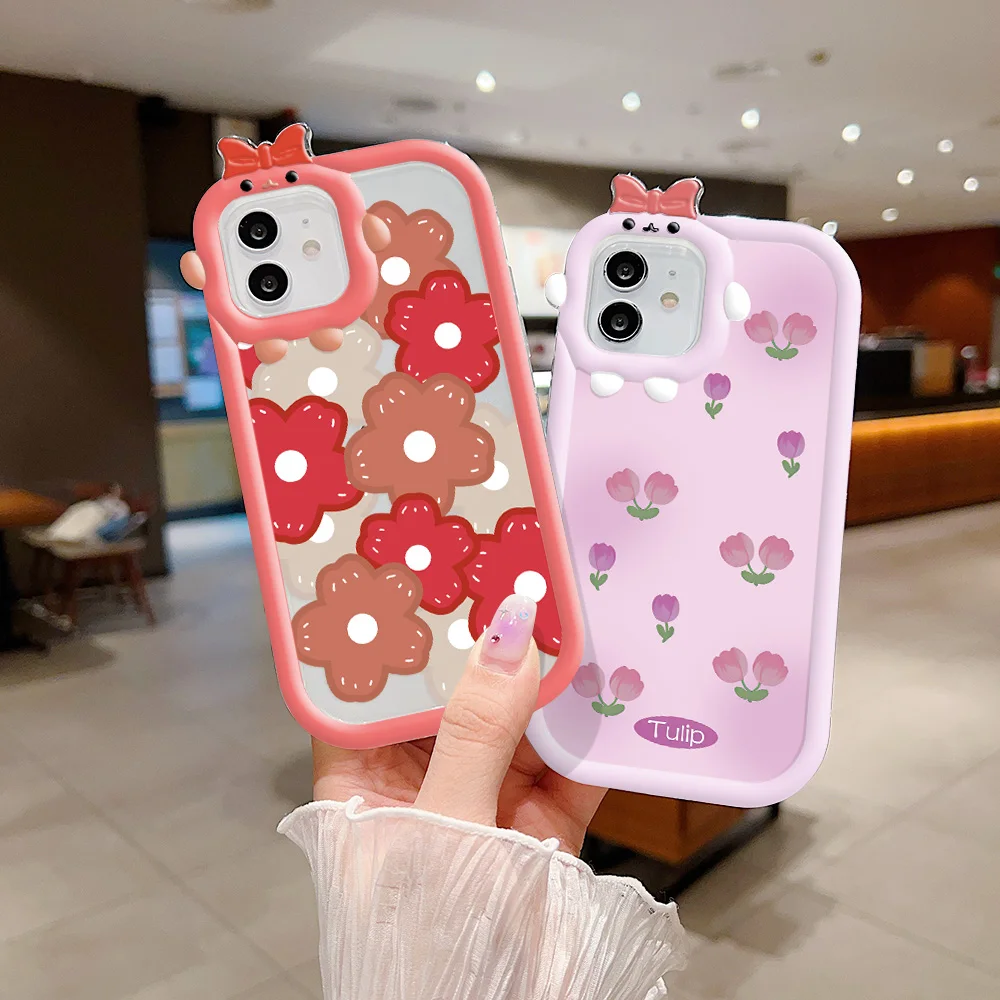 

Flower Soft Phone Case For Xiaomi Note 10 Pro Case Note 12 11 9 Pro 12S 11S Redmi 9 10 10C 12C 11A 10 11 Lite Poco M2 C55 Cover