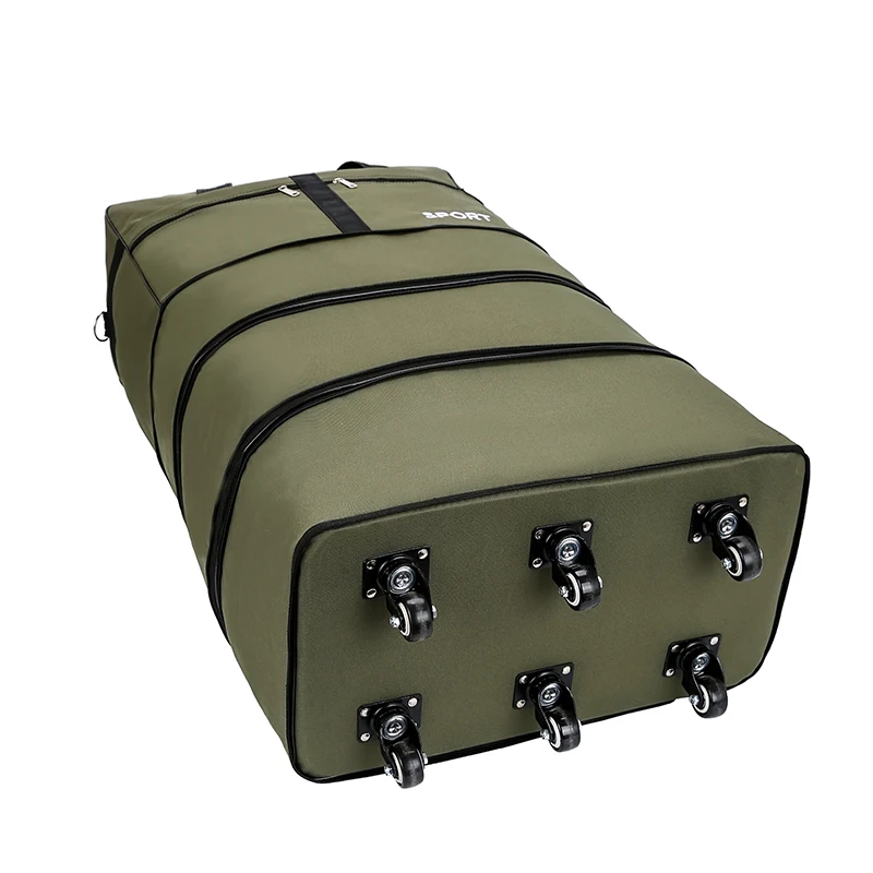 Waterproof Portable Travel Rolling Suitcase Air Carrier Bag Unisex Expandable Folding Oxford Suitcase Bags With Wheels